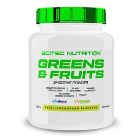 Scitec Nutrition Vita Greens &amp; Fruits (600 gr.) Korte Citromfu