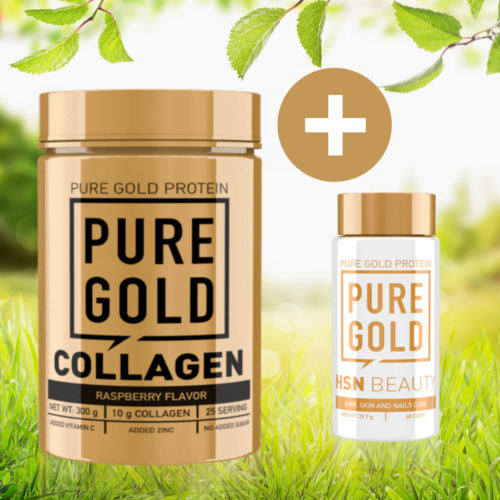 PureGold Collagen 300g + Ajándék 1 db HSN beauty 60 caps