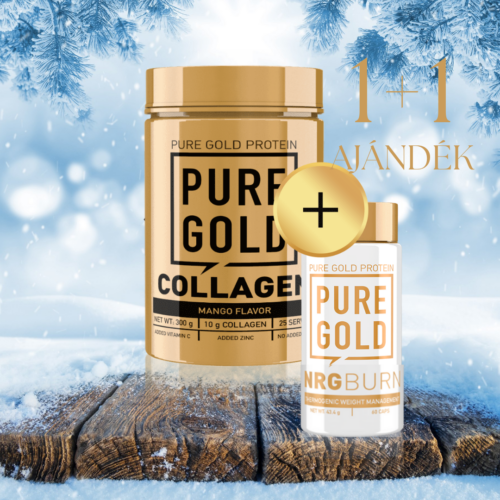 PureGold Collagen 300g + Ajándék 1 db NRG burn 60 caps