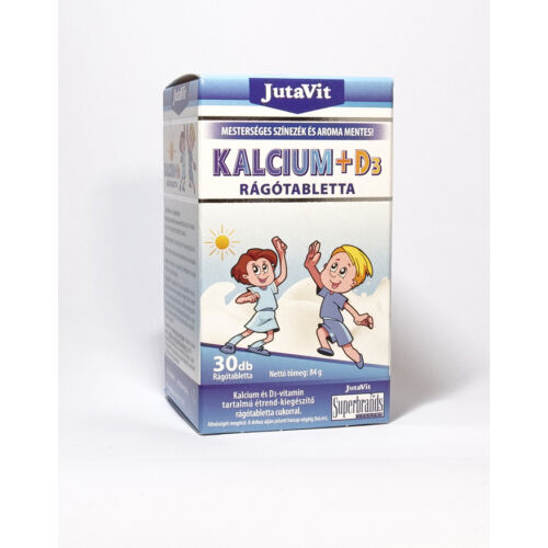 JutaVit KALCIUM +D3 rágótabletta - 30db