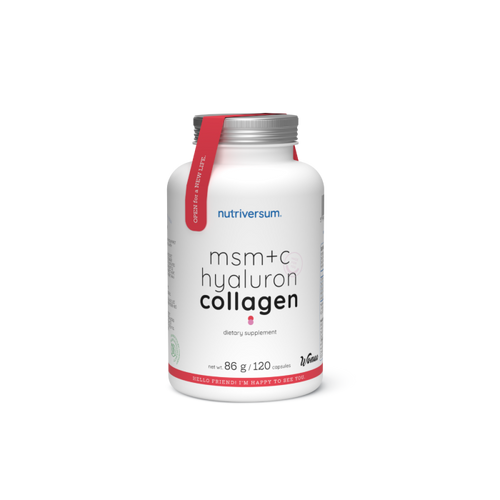MSM+C Hyaluron Collagen - 120 kapszula - WSHAPE - Nutriversum