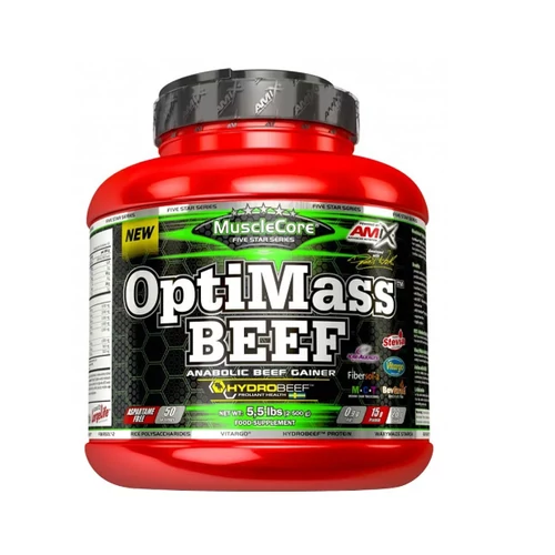 Amix OptiMass™ Beef Gainer - Marhafehérje tömegnövelő 2500 g