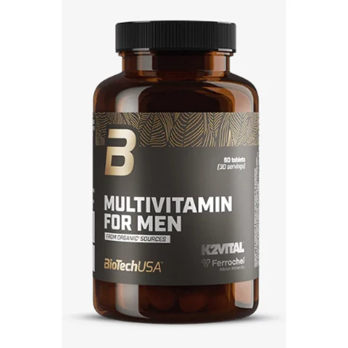 Biotechusa Multivitamin For Men from organic sources - 60 tabletta