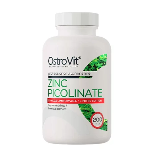 OstroVit - Zinc Picolinate - Cink-pikolinát - 200 tabletta