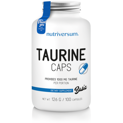 Taurine - 100 kapszula - BASIC - Nutriversum - ízesítetlen