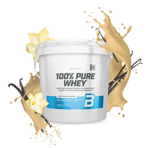 BiotechUSA 100% Pure whey 4000g Vanilia