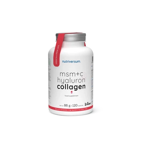Nagyker MSM+C Hyaluron Collagen - 120 kapszula - WSHAPE - Nutriversum