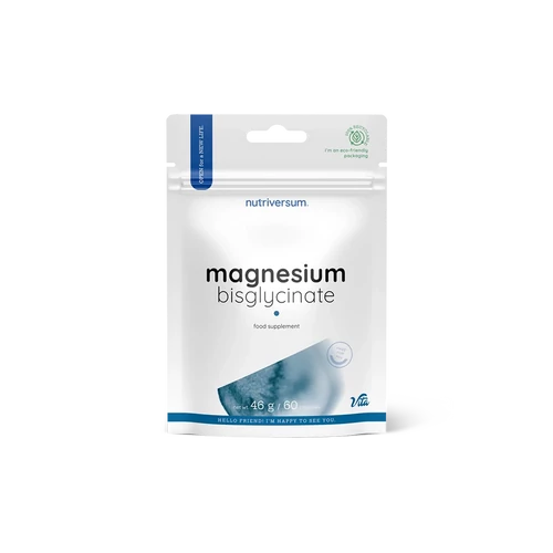 Nutriversum Magnesium bisglycinate magnézium 60 kapszula