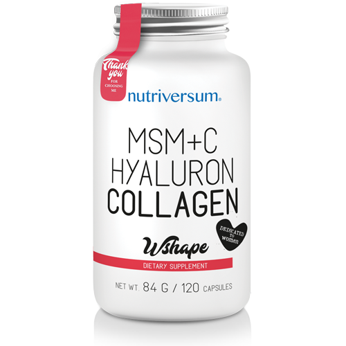 MSM+C Hyaluron Collagen - 120 kapszula - WSHAPE - Nutriversum