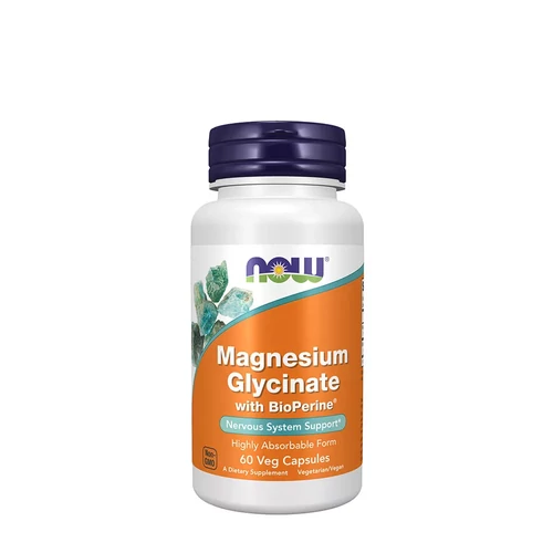 Now Foods Magnesium Glycinate with BioPerine® (60 Kapszula)
