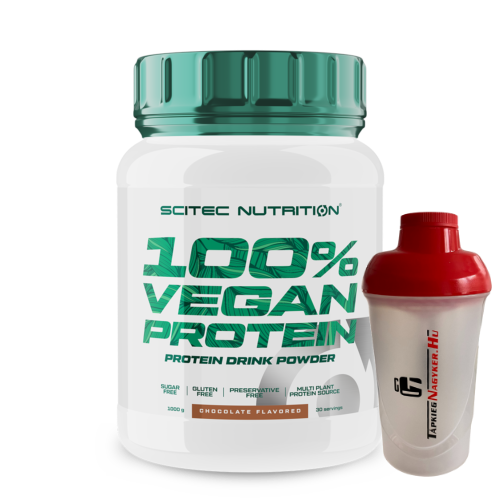 Scitec 100% Vegan Protein (1 kg) + ajándék Shaker