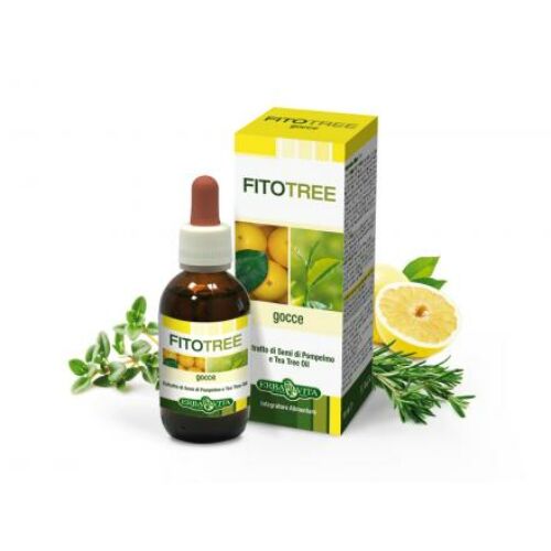  ErbaVita® FitoTree Baktériumölő, fertőtlenítő grapefruit, teafa, rozmaring és kakukkfű olaj - Külsőleg/Belsőleg! 30 ml