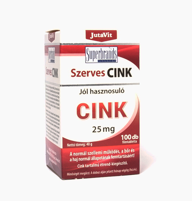 JutaVit Szerves Cink tabletta 100db
