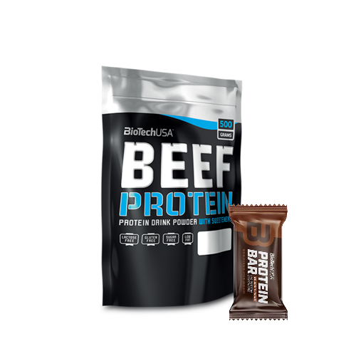BiotechUSA Beef Protein 500g +ajándék Protein Bar