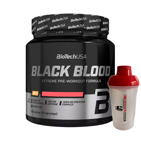 BiotechUSA Black Blood NOX+ 330g + ajándék Shaker