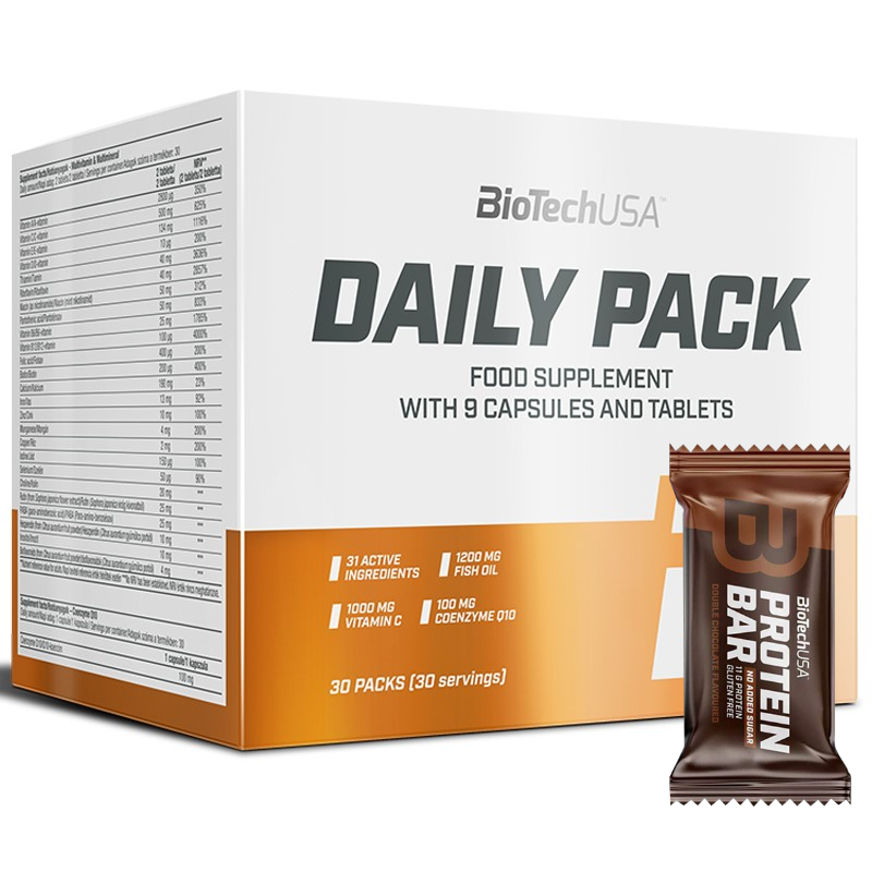 BiotechUSA Daily Pack 30 adag + ajándék Prot Bar