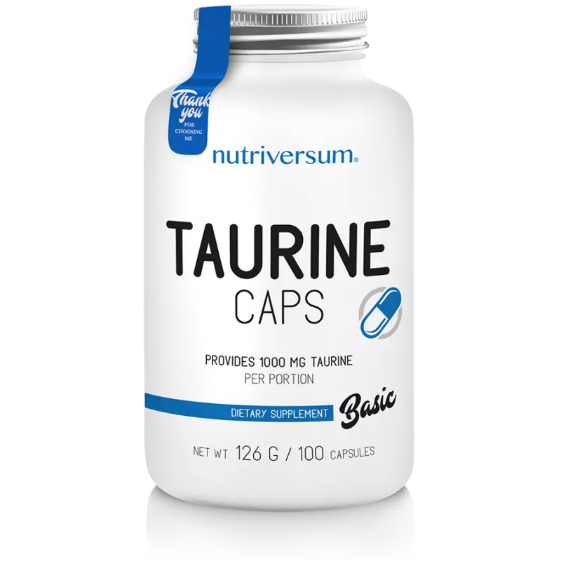 Taurine - 60 kapszula - BASIC - Nutriversum - ízesítetlen