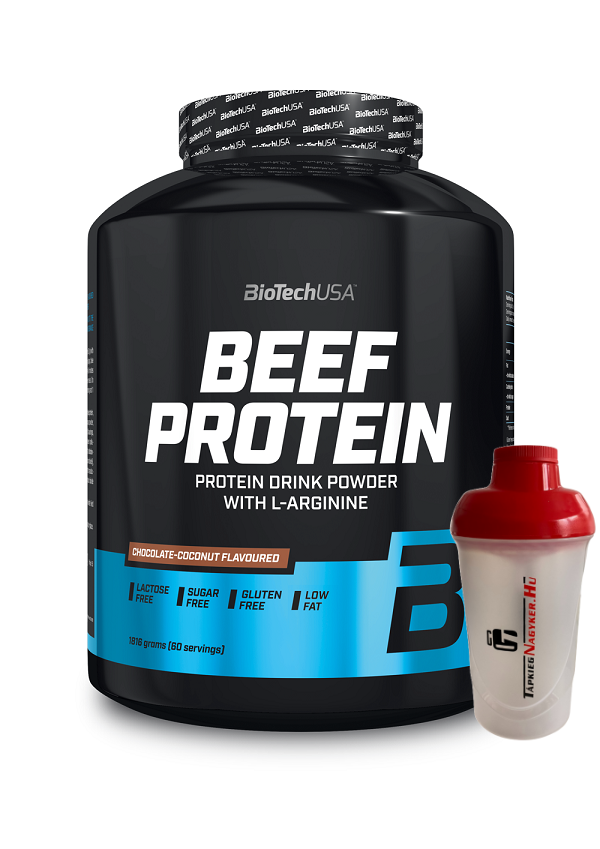BiotechUSA Beef Protein 1,8kg + ajándék Shaker
