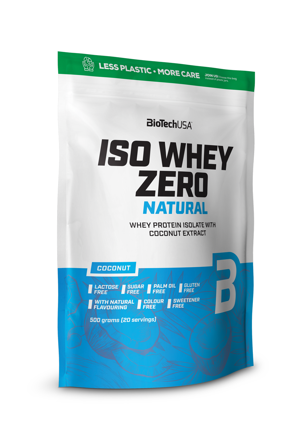Biotechusa Iso Whey Zero Natural tejsavófehérje 500g 