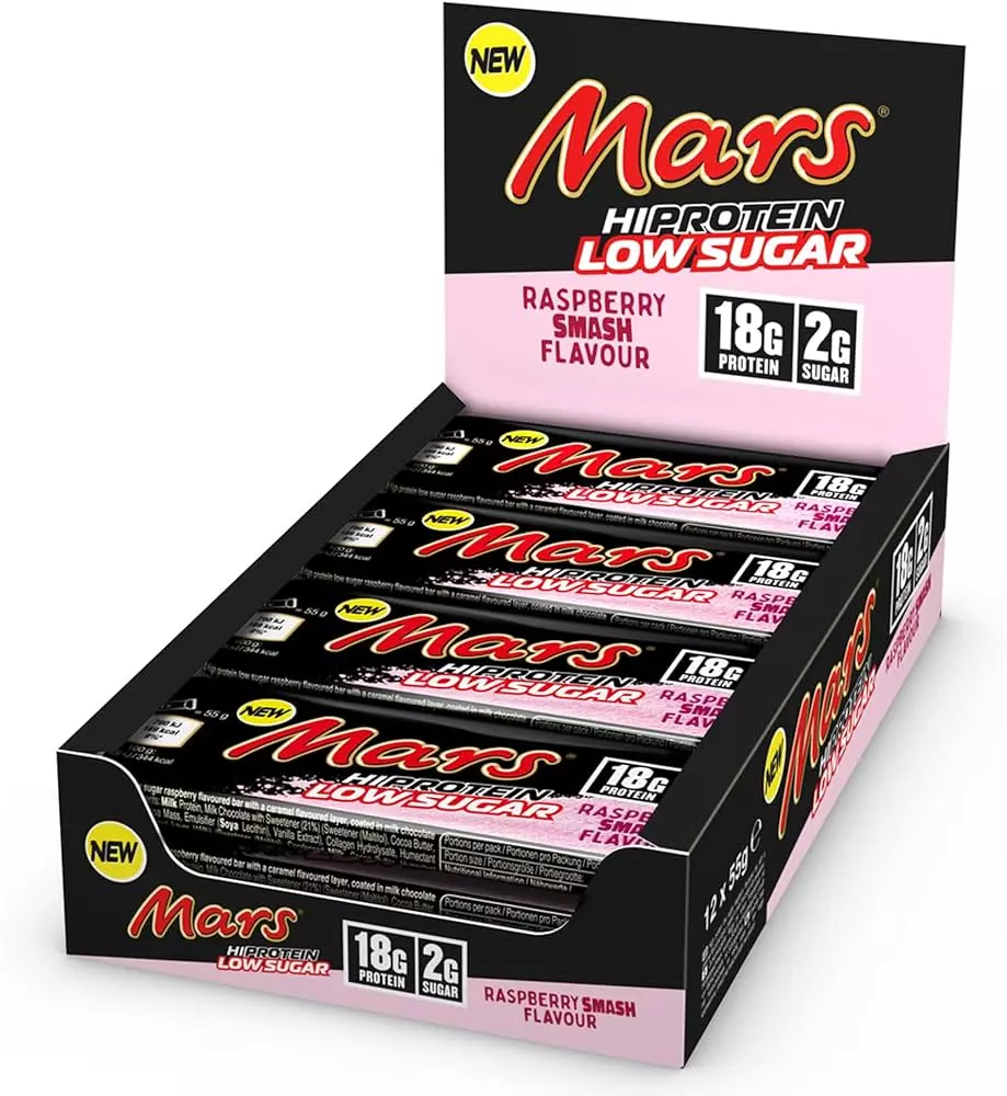 Mars High Protein Bar LOW SUGAR – raspberry smach 55g