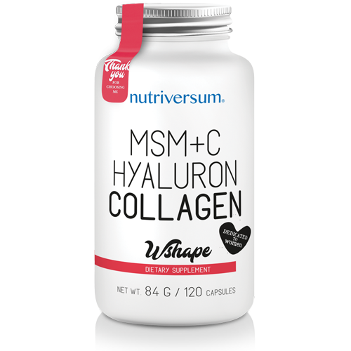 Nutriversum MSM+C Hyaluron Collagen WSHAPE - 120 kapszula