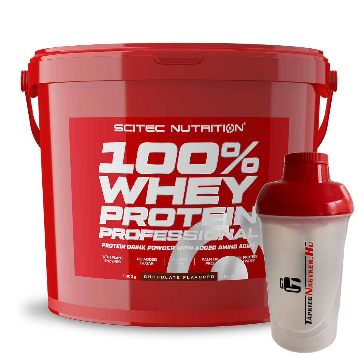 Scitec Nutrition 100% Whey Protein Professional 5kg + ajándék Shaker