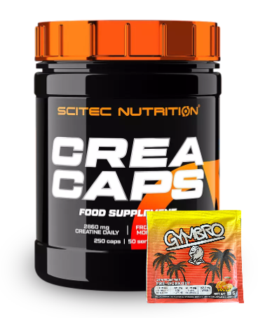 Scitec Nutrition - CreaCaps 250 kapsz. +GymBro Pre Workout 19g