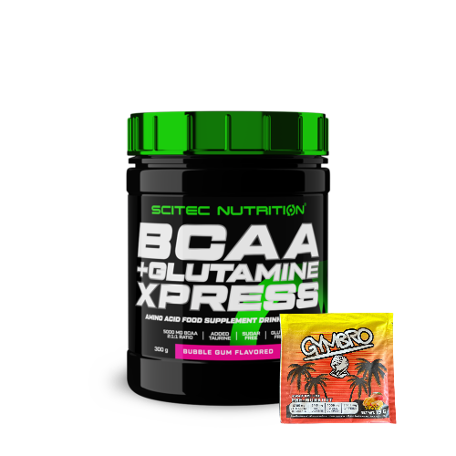 Scitec Nutrition BCAA+Glutamine Xpress 300g  + GymBro PreWorkout 19g