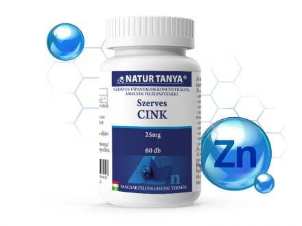 Natur Tanya® 25 mg Szerves Cink tabletta
