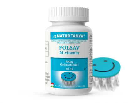 Natur Tanya® Folsav tabletta (M-vitamin) - Az öröm vitaminja! Fáradtság és kimerültség