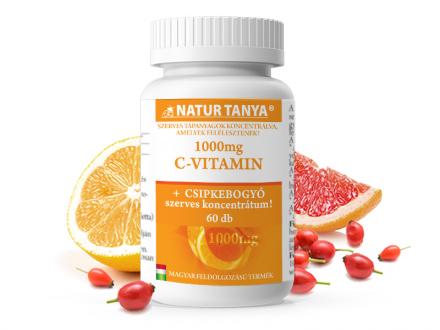 Natur Tanya® Retard C-vitamin 1000 mg - Folyamatos felszívódású, magas biohasznosulású magyar termék