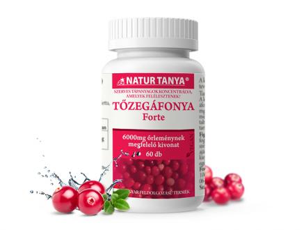 Natur Tanya® Szerves Tőzegáfonya/Cranberry FORTE - Húgyúti fertőzések, húgyhólyag-és húgycsőgyulladások