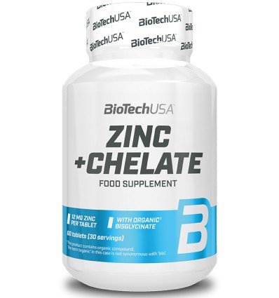 BiotechUSA Zinc+Chelate 60 tabletta